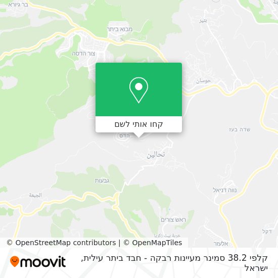 מפת קלפי 38.2 סמינר מעיינות רבקה - חבד ביתר עילית