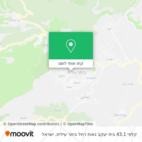 מפת קלפי 43.1 בית יעקב נאות רחל ביתר עילית