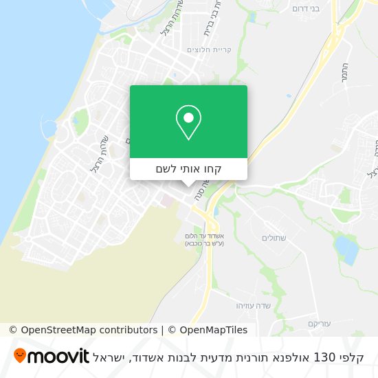 מפת קלפי 130 אולפנא תורנית מדעית לבנות אשדוד