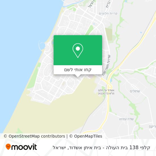 מפת קלפי 138 בית העולה - בית איתן אשדוד