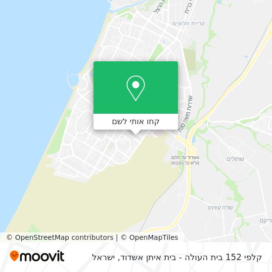 מפת קלפי 152 בית העולה - בית איתן אשדוד