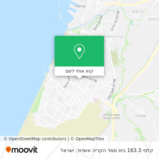 מפת קלפי 163.3 ביס ממד הקריה אשדוד