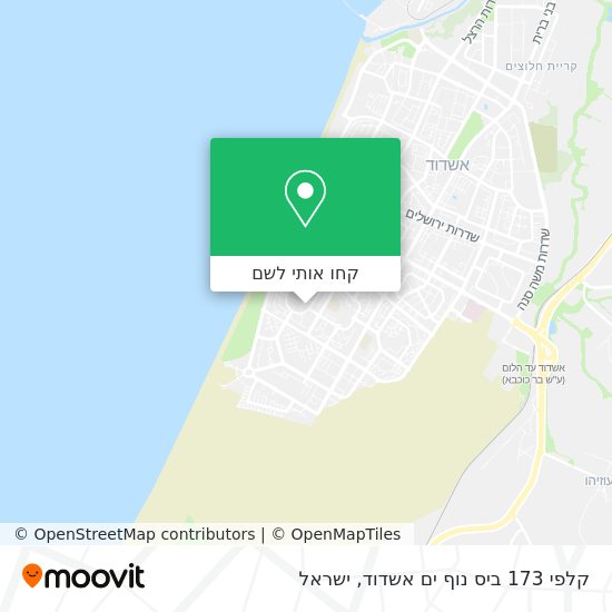 מפת קלפי 173 ביס נוף ים אשדוד