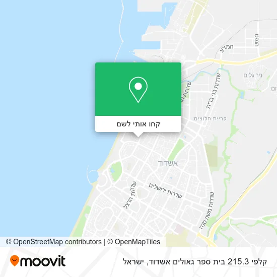 מפת קלפי 215.3 בית ספר גאולים אשדוד