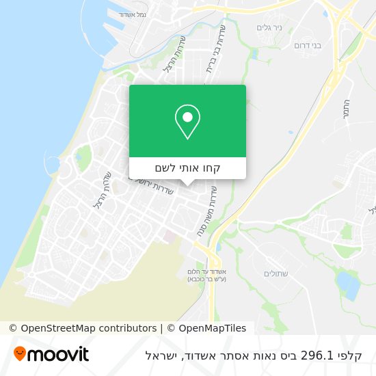 מפת קלפי 296.1 ביס נאות אסתר אשדוד