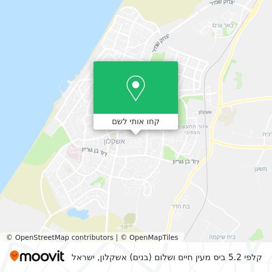 מפת קלפי 5.2 ביס מעין חיים ושלום (בנים) אשקלון