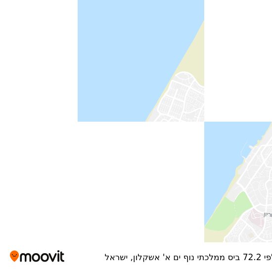 מפת קלפי 72.2 ביס ממלכתי נוף ים א' אשקלון