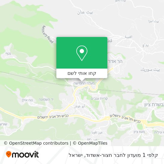 מפת קלפי 1 מועדון לחבר חצור-אשדוד
