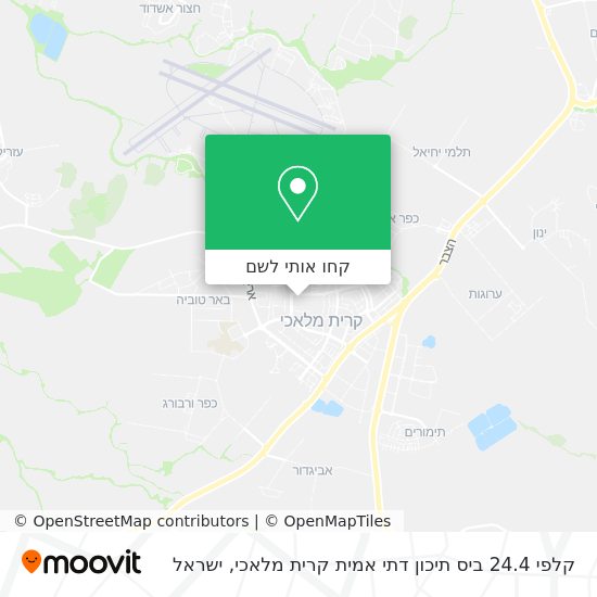 מפת קלפי 24.4 ביס תיכון דתי אמית קרית מלאכי