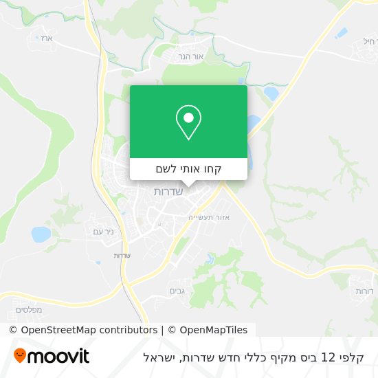 מפת קלפי 12 ביס מקיף כללי חדש שדרות