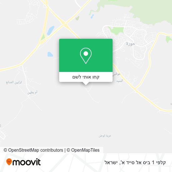 מפת קלפי 1 ביס אל סייד א'