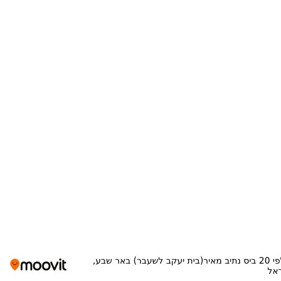 מפת קלפי 20 ביס נתיב מאיר(בית יעקב לשעבר) באר שבע