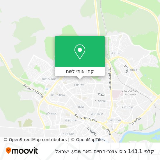 מפת קלפי 143.1 ביס אוצר-החיים באר שבע