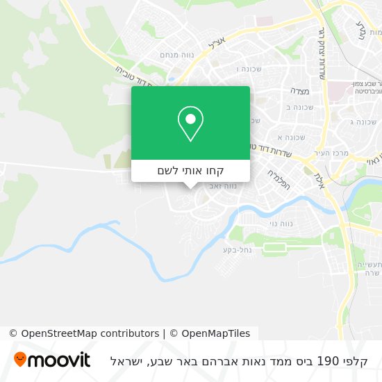 מפת קלפי 190 ביס ממד נאות אברהם באר שבע