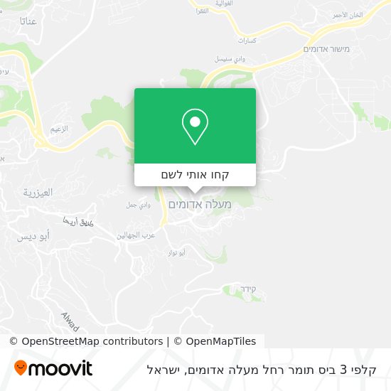 מפת קלפי 3 ביס תומר רחל מעלה אדומים