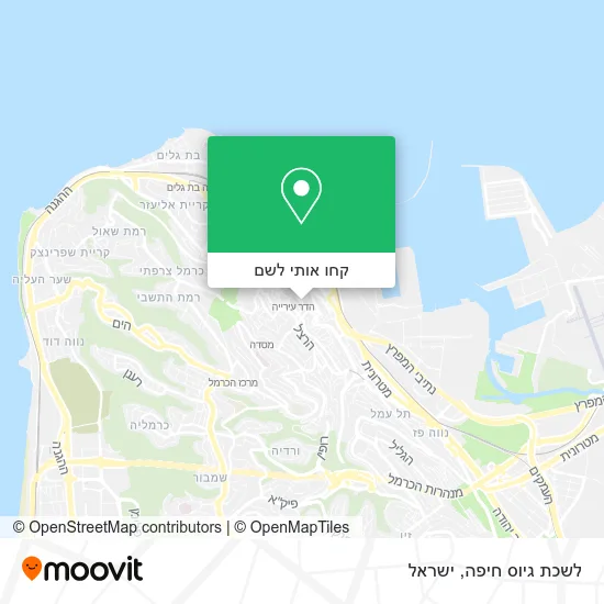 מפת לשכת גיוס חיפה