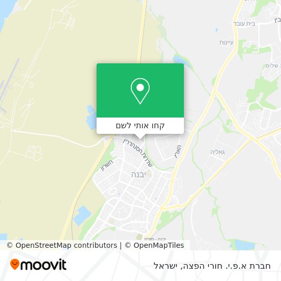 מפת חברת א.פ.י. חורי הפצה