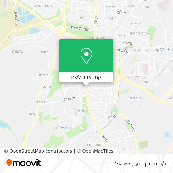 מפת ד/ר גורדון בועז