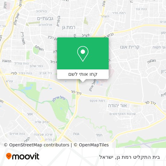 מפת בית התקליט רמת גן