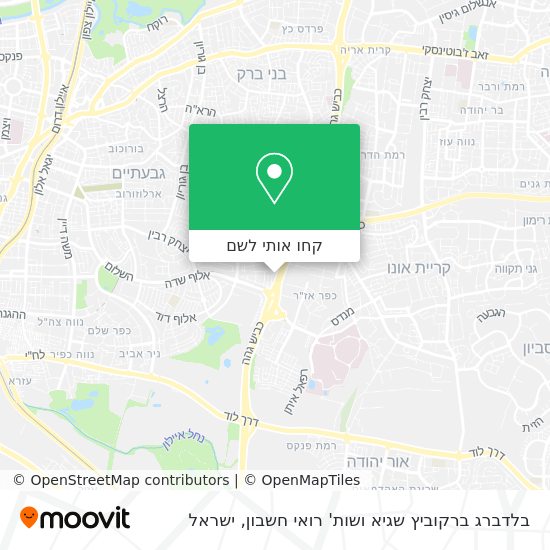 מפת בלדברג ברקוביץ שגיא ושות' רואי חשבון