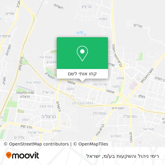 מפת רימי ניהול והשקעות בע/מ