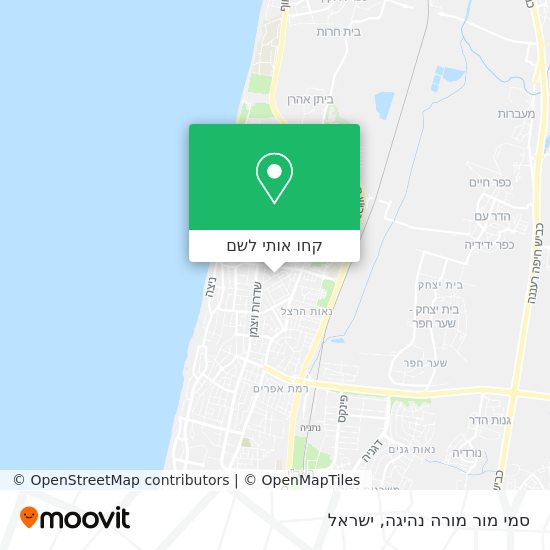 מפת סמי מור מורה נהיגה