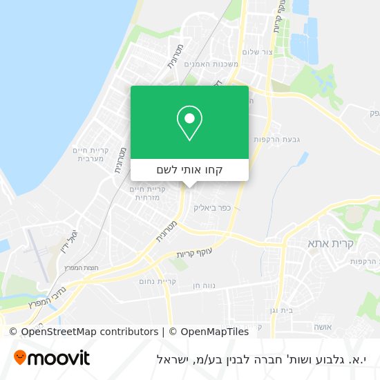 מפת י.א. גלבוע ושות' חברה לבנין בע / מ