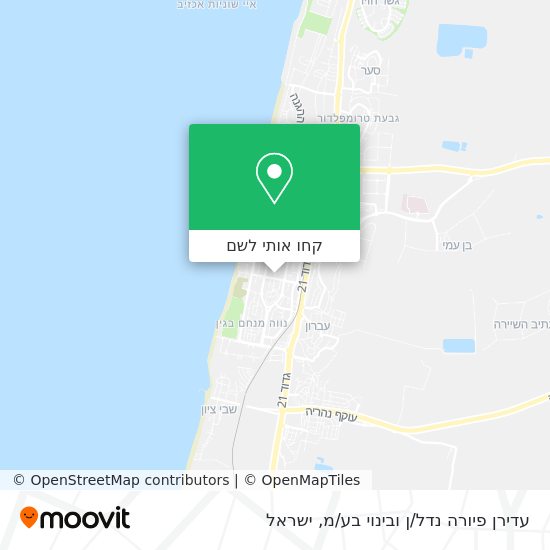 מפת עדירן פיורה נדל/ן ובינוי בע/מ