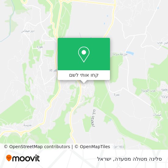 מפת סלינה מטולה מסעדה