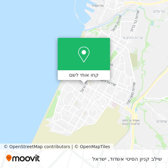 מפת שילב קניון הסיטי אשדוד