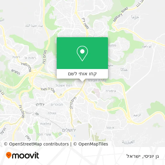 מפת גן יוניסי
