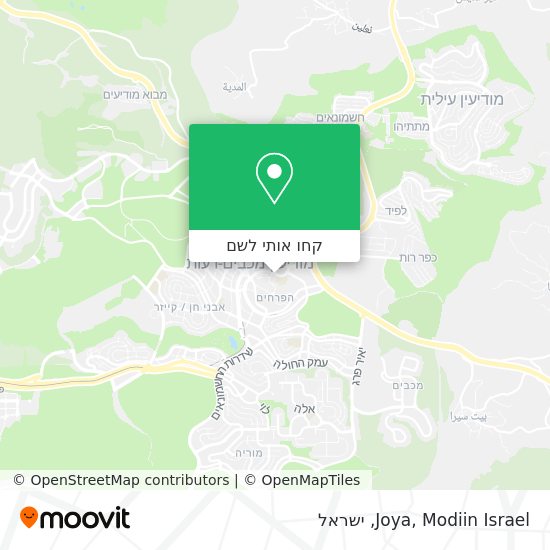 מפת Joya, Modiin Israel