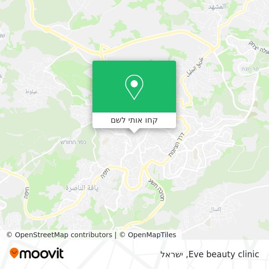 מפת Eve beauty clinic