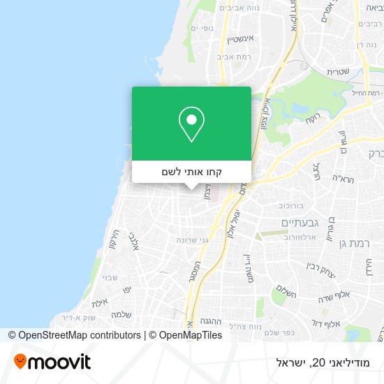 מפת מודיליאני 20