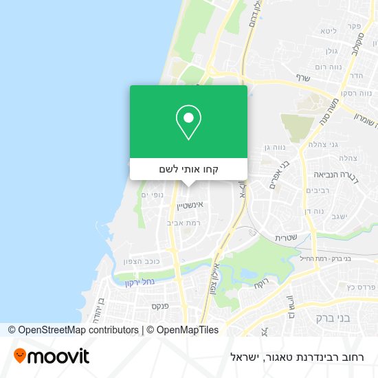 מפת רחוב רבינדרנת טאגור