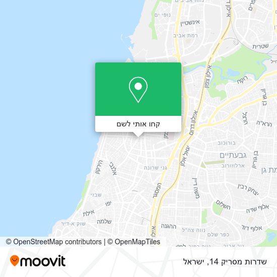 מפת שדרות מסריק 14