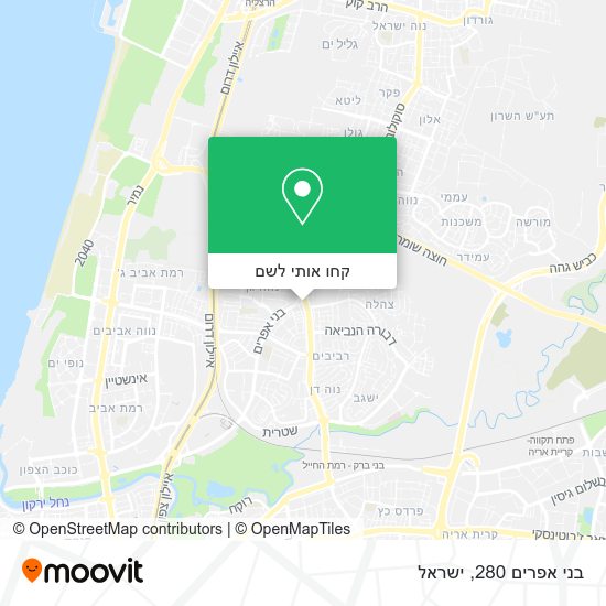 מפת בני אפרים 280