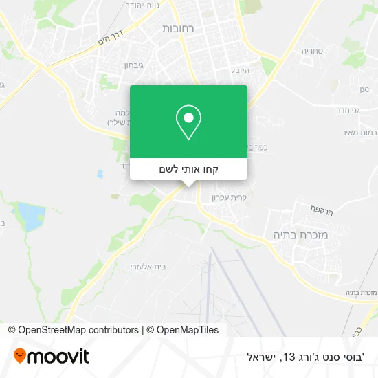 מפת 'בוסי סנט ג'ורג 13