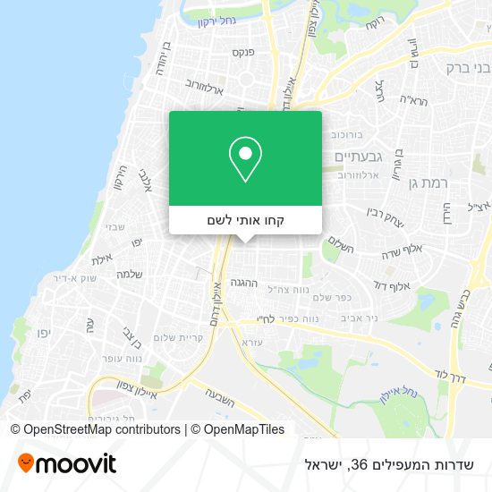 מפת שדרות המעפילים 36