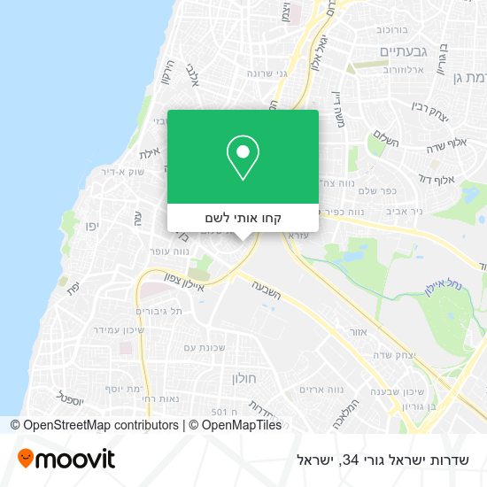 מפת שדרות ישראל גורי 34