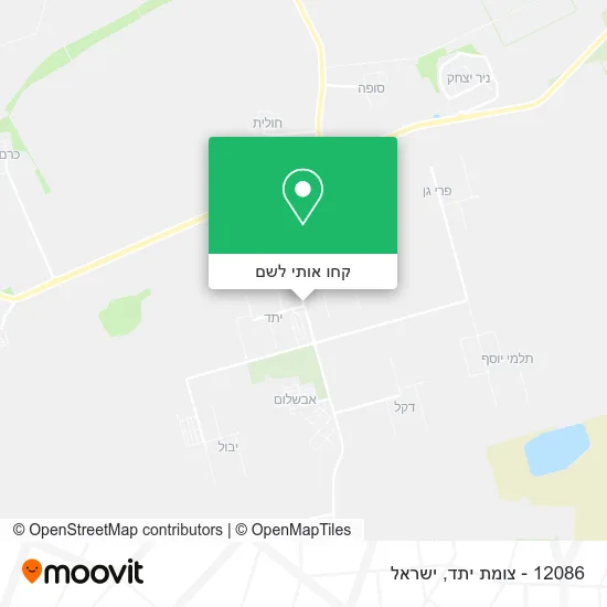מפת 12086 - צומת יתד