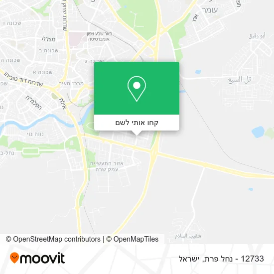 מפת 12733 - נחל פרת