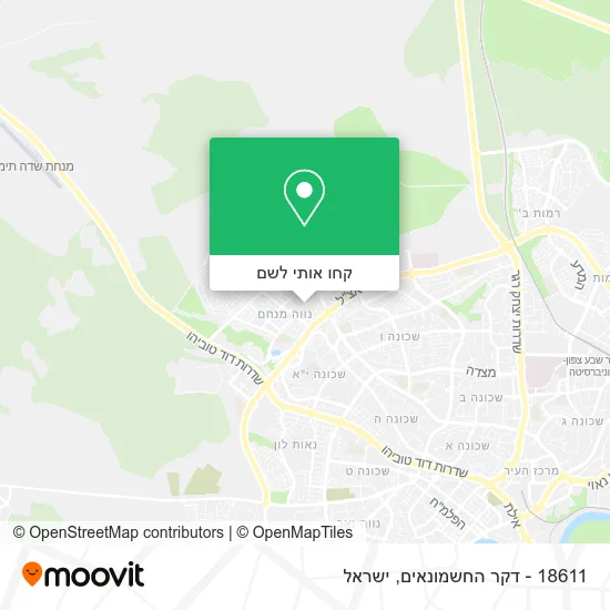 מפת 18611 - דקר החשמונאים