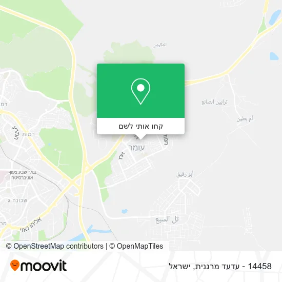 מפת 14458 - עדעד מרגנית