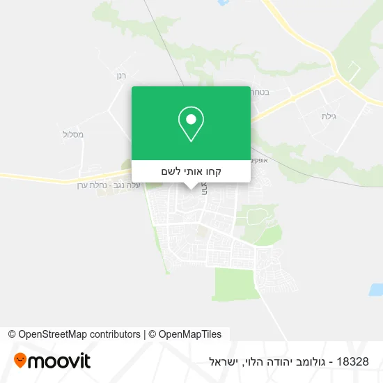 מפת 18328 - גולומב יהודה הלוי