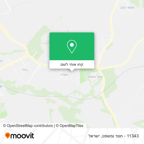 מפת 11343 - חסד ומשפט