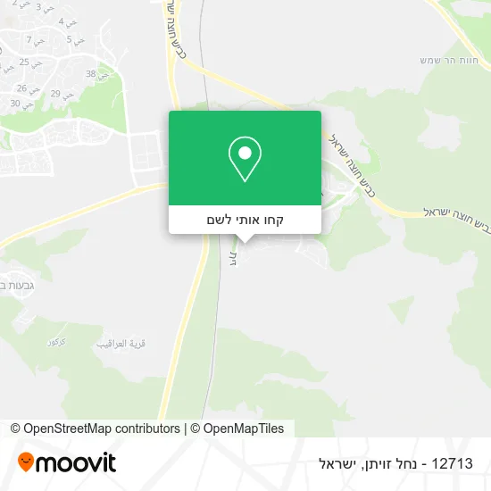 מפת 12713 - נחל זויתן