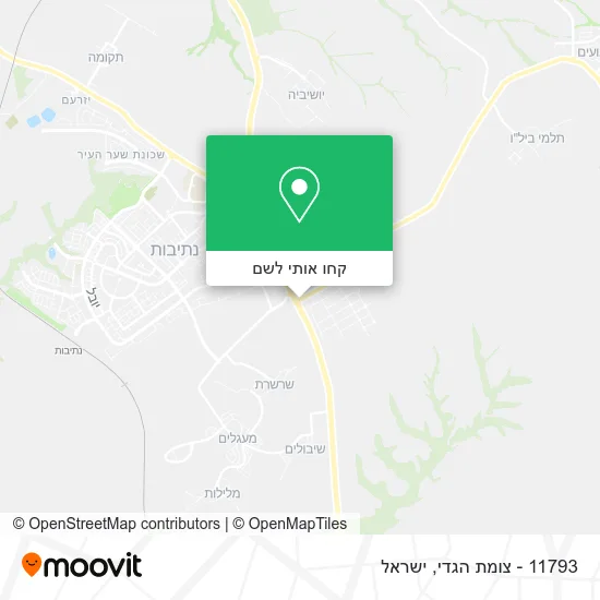 מפת 11793 - צומת הגדי