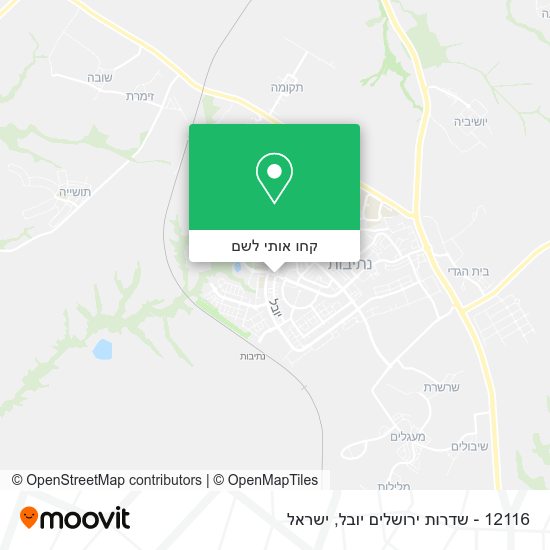 מפת 12116 - שדרות ירושלים יובל