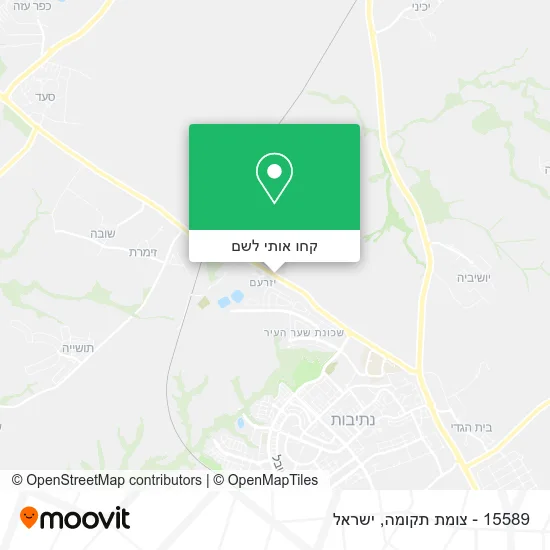 מפת 15589 - צומת תקומה